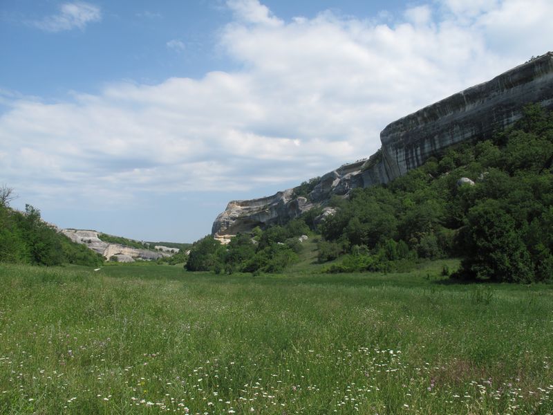 дорога к Эски-Кермен Крым.
